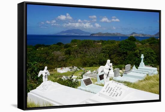 Graveyard at S. Thomas Anglican Church Built in 1643-Robert Harding-Framed Stretched Canvas