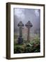 Graveyard in England in Winter-David Baker-Framed Photographic Print