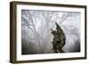 Graveyard in England in Winter-David Baker-Framed Photographic Print