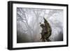 Graveyard in England in Winter-David Baker-Framed Photographic Print