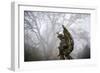 Graveyard in England in Winter-David Baker-Framed Photographic Print