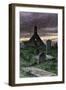 Graveyard of the Old Church in Boyndie Parish, Scotland, 1800s-null-Framed Giclee Print