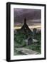 Graveyard of the Old Church in Boyndie Parish, Scotland, 1800s-null-Framed Giclee Print