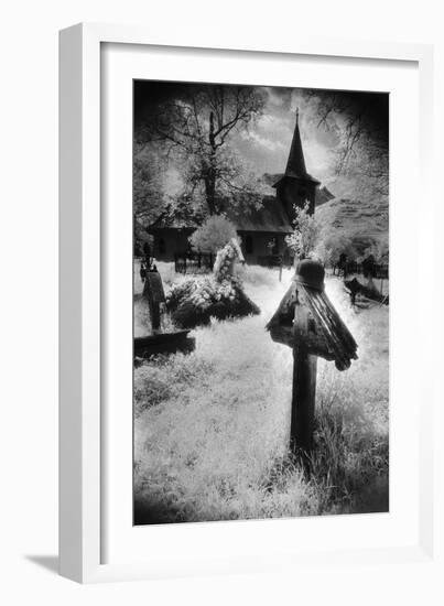 Graveyard, Village in the Carpathian Mountains, Romania-Simon Marsden-Framed Giclee Print