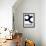 Gravitate Blue III-Ellie Roberts-Framed Art Print displayed on a wall