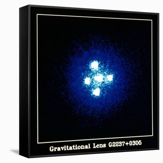 Gravitation Lens-null-Framed Stretched Canvas