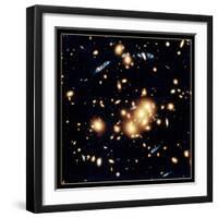 Gravitational Lens in Cl0024+1654-W Collet-Framed Giclee Print