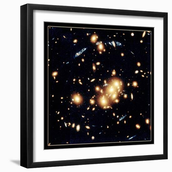 Gravitational Lens in Cl0024+1654-W Collet-Framed Giclee Print