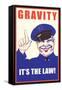 Gravity, It's the Law-null-Framed Stretched Canvas