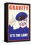 Gravity, It's the Law-null-Framed Stretched Canvas