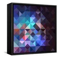 Gray Abstract Geometric Pattern-cienpies-Framed Stretched Canvas