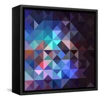 Gray Abstract Geometric Pattern-cienpies-Framed Stretched Canvas