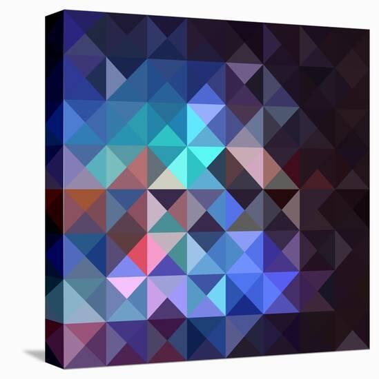 Gray Abstract Geometric Pattern-cienpies-Stretched Canvas