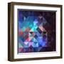 Gray Abstract Geometric Pattern-cienpies-Framed Art Print