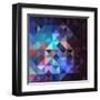 Gray Abstract Geometric Pattern-cienpies-Framed Art Print