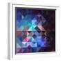 Gray Abstract Geometric Pattern-cienpies-Framed Art Print