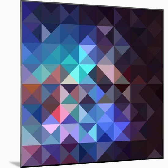 Gray Abstract Geometric Pattern-cienpies-Mounted Art Print