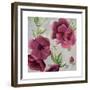 Gray and Plum Florals I-Patricia Pinto-Framed Premium Giclee Print