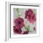 Gray and Plum Florals I-Patricia Pinto-Framed Premium Giclee Print