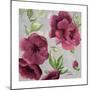 Gray and Plum Florals I-Patricia Pinto-Mounted Premium Giclee Print