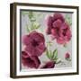 Gray and Plum Florals I-Patricia Pinto-Framed Art Print