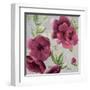 Gray and Plum Florals I-Patricia Pinto-Framed Art Print