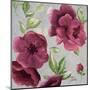 Gray and Plum Florals I-Patricia Pinto-Mounted Art Print