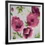 Gray and Plum Florals II-Patricia Pinto-Framed Art Print