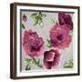 Gray and Plum Florals II-Patricia Pinto-Framed Art Print