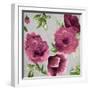 Gray and Plum Florals II-Patricia Pinto-Framed Art Print