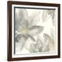 Gray and Silver Flowers I-Chris Paschke-Framed Giclee Print