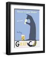 Gray Cat-Ken Bailey-Framed Premium Giclee Print