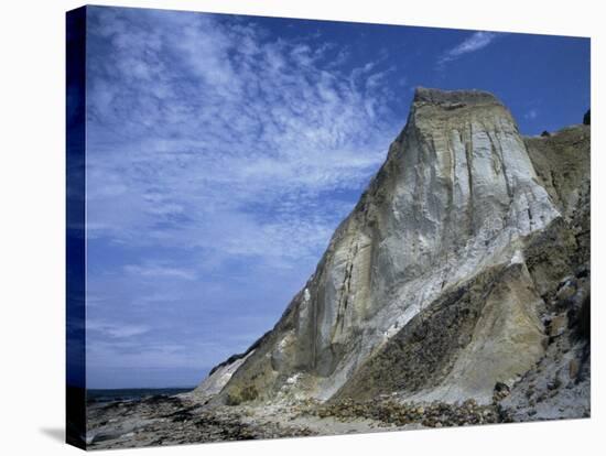 Gray Cliff, Gay Head Beach, Marthas Vineyard-Gary D^ Ercole-Stretched Canvas