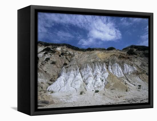 Gray Cliff, Gay Head Beach, Marthas Vineyard-Gary D^ Ercole-Framed Stretched Canvas