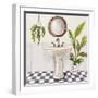 Gray Cottage Bathroom II-Silvia Vassileva-Framed Art Print