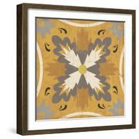 Gray Glow Square XVIII-Pela Design-Framed Art Print