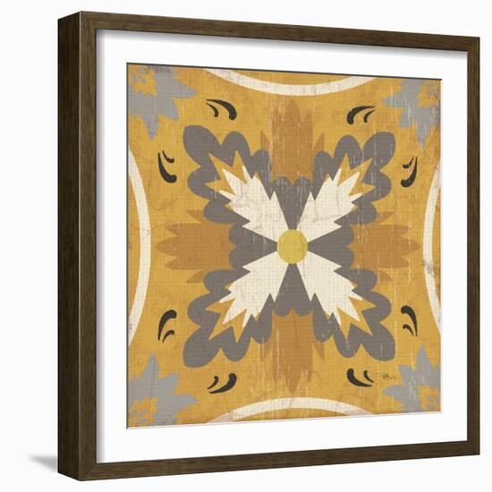 Gray Glow Square XVIII-Pela Design-Framed Art Print