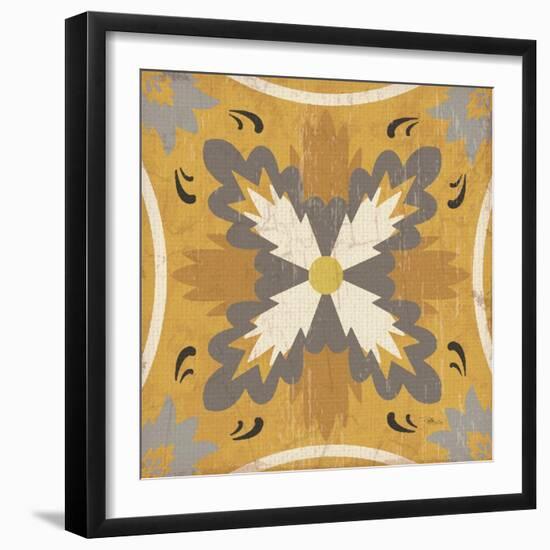 Gray Glow Square XVIII-Pela Design-Framed Art Print