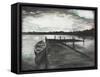 Gray Morning on the Lake-Elizabeth Medley-Framed Stretched Canvas