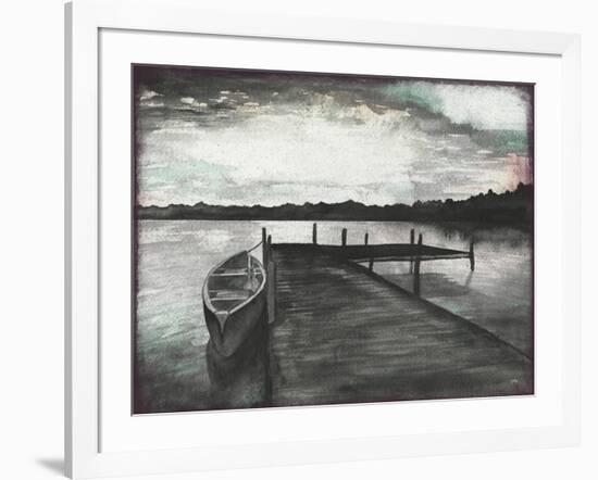 Gray Morning on the Lake-Elizabeth Medley-Framed Art Print