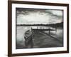 Gray Morning on the Lake-Elizabeth Medley-Framed Art Print