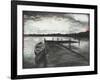 Gray Morning on the Lake-Elizabeth Medley-Framed Art Print