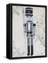 Gray Nutcracker I-Tiffany Hakimipour-Framed Stretched Canvas