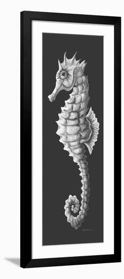 Gray on Gray Seahorse 1-Megan Aroon Duncanson-Framed Giclee Print