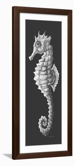 Gray on Gray Seahorse 1-Megan Aroon Duncanson-Framed Giclee Print