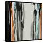 Gray Paint Drips-Tracy Hiner-Framed Stretched Canvas
