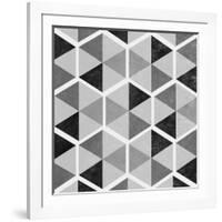 Gray Pattern I-null-Framed Art Print