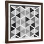 Gray Pattern I-null-Framed Art Print