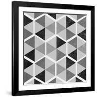 Gray Pattern I-null-Framed Art Print