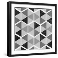 Gray Pattern I-null-Framed Art Print